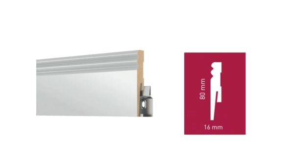 Listwa biła mdf